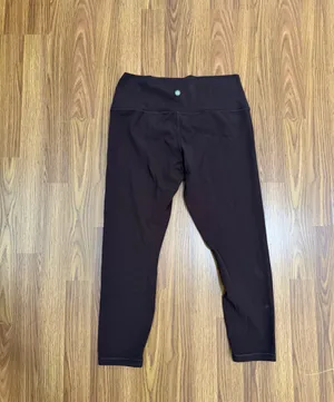 Athleta Transcend Mid Rise 7/8 Tight Athletic Yoga Running Brown Soft Large. thumbnail 4
