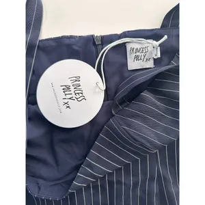 NWT Princess Polly Joni Navy Stripped Mini Dress Size 4 Small thumbnail 3