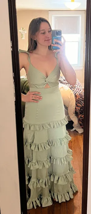 Altar'd State Green Maxi Dress (Will Take Best Offer!) thumbnail 2