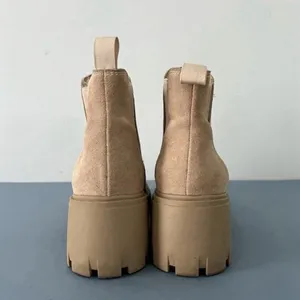 Steve Madden Howler Sand Suede Chelsea‎ Lug Sole Ankle Boots thumbnail 7