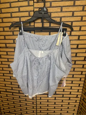 Joyspun blue and white cami and short pajama set size 3X thumbnail 2