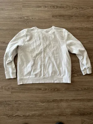 Tommy Hilfiger Womens Crewneck Sweatshirt Large White Heart Logo Cotton Preppy thumbnail 9