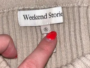 Revolve Weekend Stories Knit Linda Short - Nude thumbnail 3