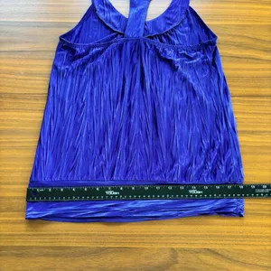 Y2K Vintage A Byer Racer Halter Top L Bubble Hem Bimbocore McBling Party Club thumbnail 4