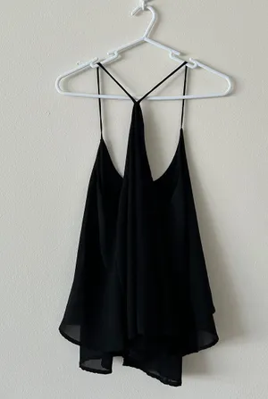 Black Tank Top Blouse thumbnail 4