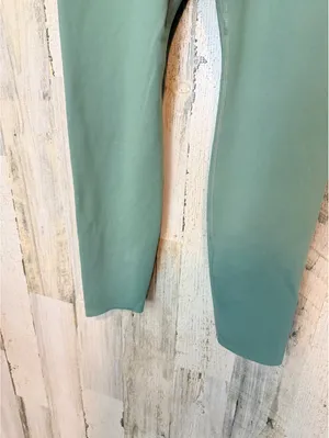 Nike Women's Small Leggings Sage Green High Waist 76% Polyester Workout Gym thumbnail 3