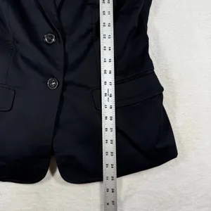 MNG Suit Mango Womens Black Two Button Tailored Blazer Jacket Size 12 568904 thumbnail 4