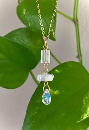 Handmade gold stainless chain cute unique chic fairy style dangle earrings🩵 thumbnail 8