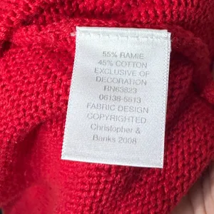 Christopher & Banks Red Snowman Embroidered Full Zip Knit Sweater Vest XL thumbnail 5