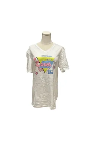 Gildan Softstyle 'If You Wanna Be My Lover' 90s Retro V-Neck Graphic T-Shirt thumbnail 3