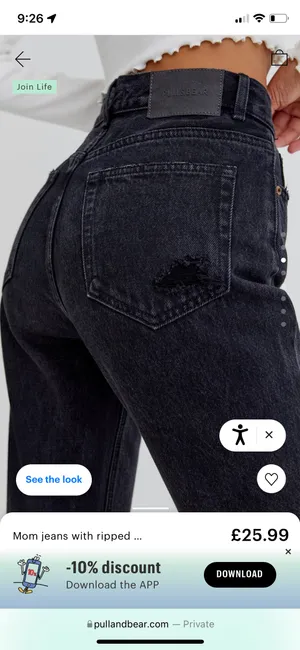 Distressed Mom Jeans thumbnail 3