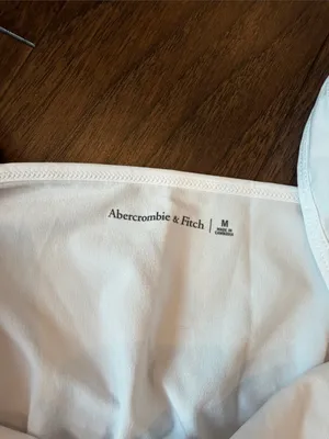Abercrombie & Fitch White Tank Athleisure Dress Size Medium - C11-689 thumbnail 4