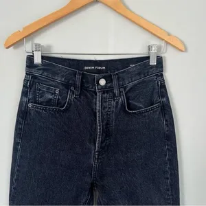 Aritzia Denim Forum Dillon High Rise Slim Black Jeans 28L Size 25 thumbnail 3