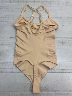 SHAPERX Tummy Control Shapewear Thong Bodysuit Seamless size small-medium thumbnail 3