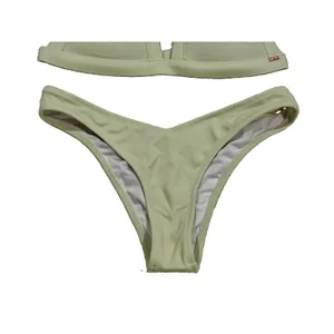 Victoria’s Secret PINK Triangle Push Up Bikini Light Mint Sage Green Size XS thumbnail 4