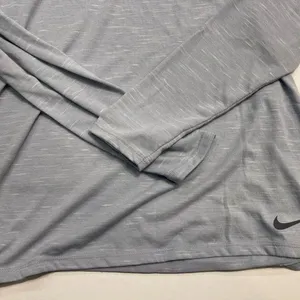 Nike Women's Light Gray Hoodie Sweatshirt thumbnail 5