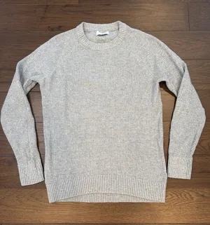 Old Navy Women’s So Soft Crewneck Waffle Knit Sweater Gray - Small Tall - C1-345 thumbnail 1