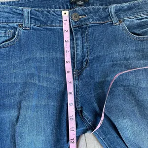 Forever 21 blue denim skinny jeans distressed thumbnail 6