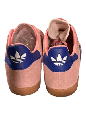 adidas Originals Gazelle J Semi Pink Spark Lucid Blue IG9153 Size 7Y (Women’s 8-8.5) thumbnail 4