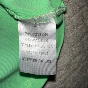 Pink Lily Mint Green Round Neck Casual Cotton Dress Cap‎ Sleeve Size S Tie Waist thumbnail 3