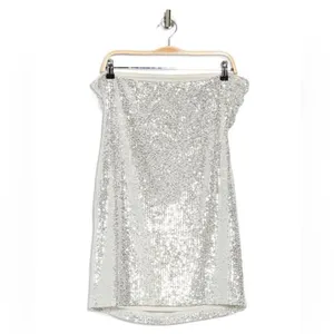 Abound Silver Sequin Strapless Mini Dress thumbnail 2