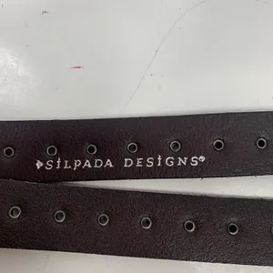 Silpada Designs Small Leather Belt Brown Studded Double Wrap Z9034 Boho Western thumbnail 4