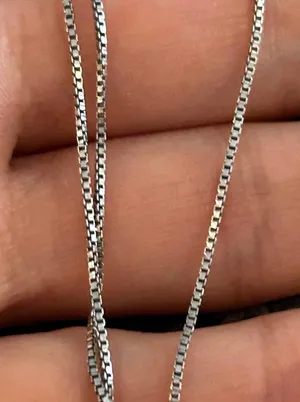 Necklace chain 925 sterling silver 18 inch h4 thumbnail 1