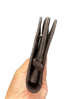 Brighton wms vintage brown leather zebra clutch wallet sz 7.5"x5" SKU 10-787 thumbnail 8
