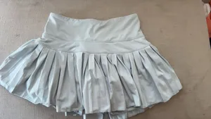 Gold-hinge blue skirt thumbnail 2