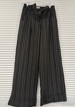 I.AM.GIA black stripe wide leg pants small thumbnail 1