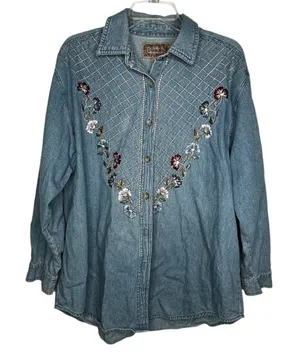 Vintage Tantrum Blues Embroidered‎ Shirt thumbnail 1