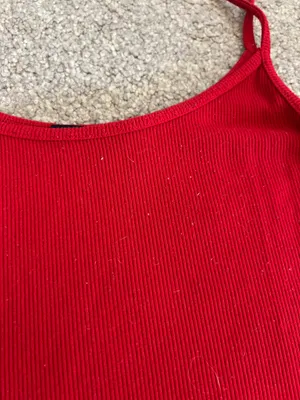 Brandy Melville Red Tank Top Cropped thumbnail 2