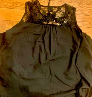 SHEIN cold shoulder women's black top /blouse size 0X thumbnail 4