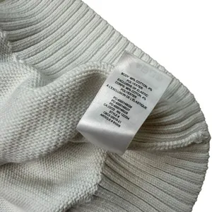 TNA Aritzia Cropped Marcy Vneck Vest White Knit Large thumbnail 7