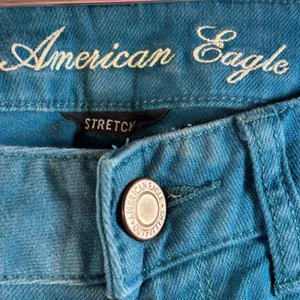American Eagle Outfitters Skinny Jeans Teal‎ Blue Stretch Women 00 thumbnail 4