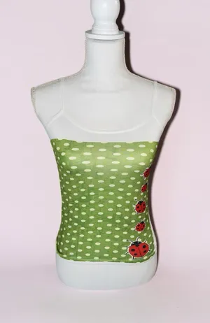 Lady Bug Polyester Tank Top Green thumbnail 1