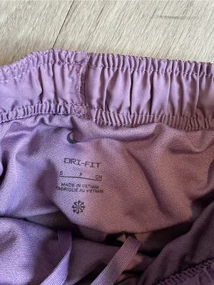 Nike Women's Lavender Athletic Shorts with White Swoosh thumbnail 2