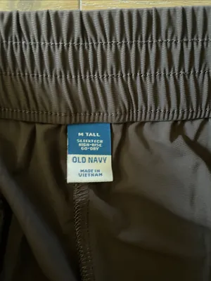 Old Navy SleekTech High Rise Wide Leg Pants Brown Size Medium Tall thumbnail 13
