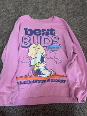 Peanuts Target Snoopy dog pink sweatshirt  thumbnail 1
