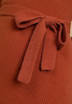 Lulus Rust Brown Knit Sweater Dress thumbnail 5