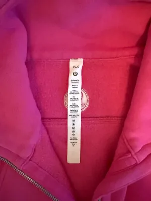 Sonic Pink Scuba Lululemon Funnel Neck Half-Zip thumbnail 2
