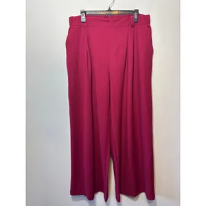 **Halara Women's Halo Tek Air Pull on Pants Stretch Wide Leg Burgundy Size XL thumbnail 7