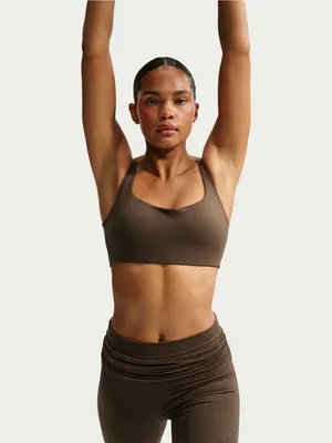 NIKE X SKIMS (G15) Matte Scoop Neck bra | Color Currant | Size MEDIUM thumbnail 4
