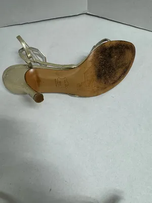 Stuart Weitzman Metallic Gold Leather‎ Strappy Sandals - Size 8. thumbnail 12
