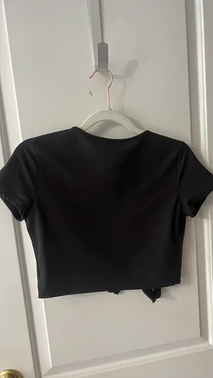 Black tie front top thumbnail 2