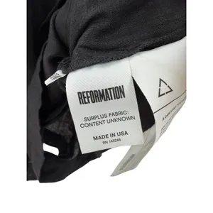 Reformation Blanca Linen Romper Black Button‎ Front Sleeveless Size 00 thumbnail 13