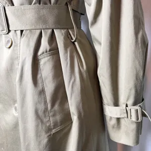 Vintage Worthington Made in Poland Long Double Breasted Trench Coat Women's 8 thumbnail 6