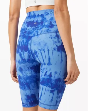 Lululemon Align Super High Rise Bike Short 10" Game‎ Day Blue Gym Yoga Womens 2 thumbnail 1
