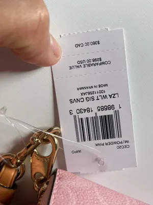Coach Long Zip Around Wallet In Signature Canvas thumbnail 4