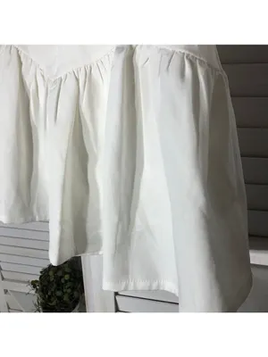 Princess Polly Tennis Mini Skirt Flouncy Hemline Back Zip Cotton White Women’s 6 thumbnail 7